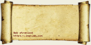 Jovana Radenović vizit kartica